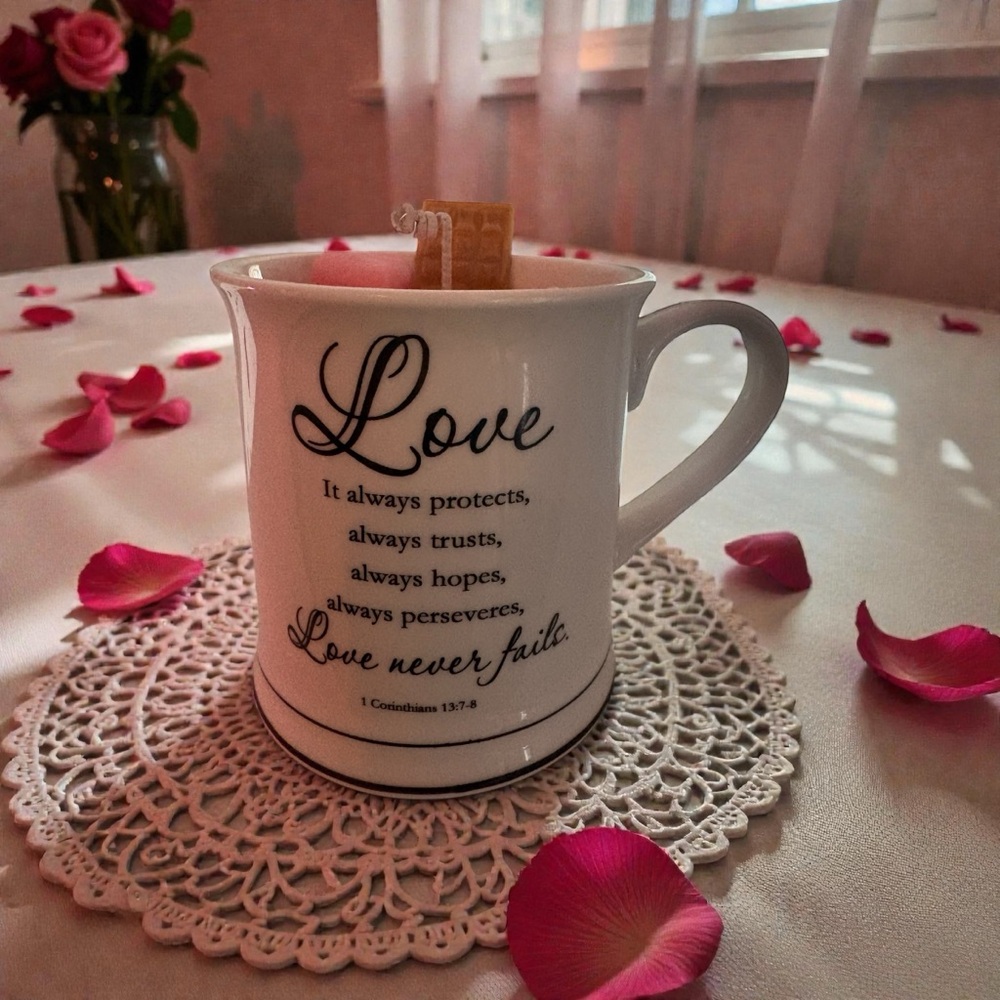 Love handmade 18 oz summer peach candle